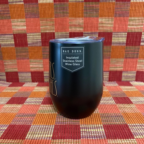 RAE DUNN! * CHEERS WITCHES!* INSULATED WINE GLASS - Picture 2 of 5